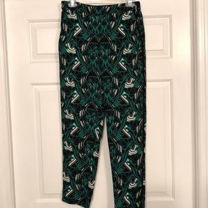 J. Crew emerald and black pants